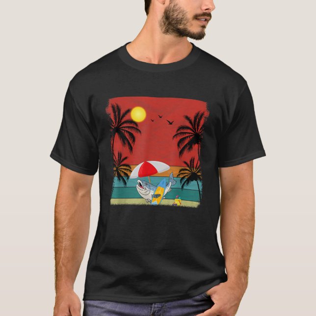 Camiseta Árvore de Coco de Praia Sumo de Sobremesas de Salm (Frente)