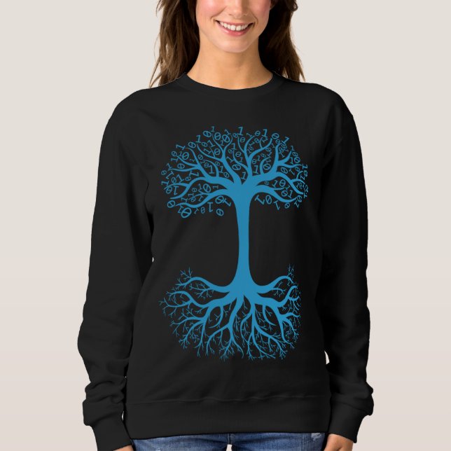 Camiseta Árvore de Código Binário Ciência da Computação Des (Frente)