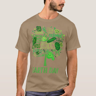 Camiseta Árvore de conservação de energia solar