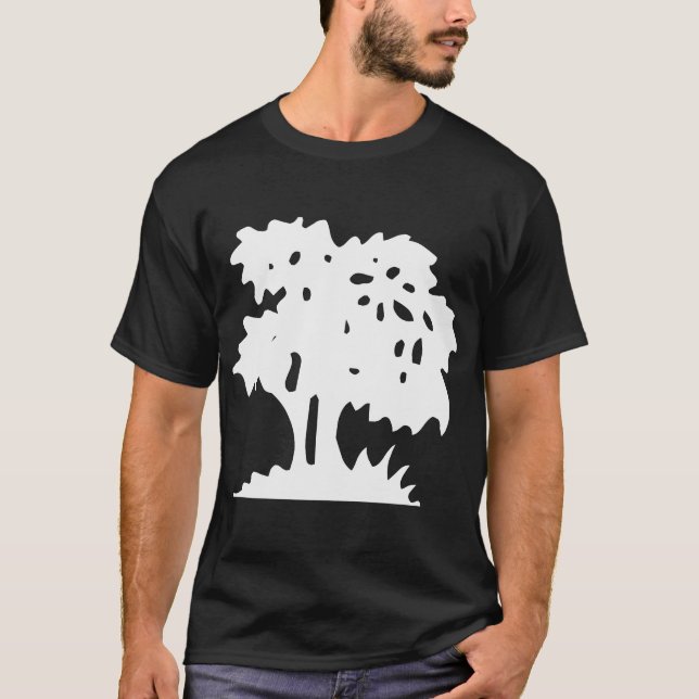 Camiseta Árvore de Desenho Animado - Branco (Frente)
