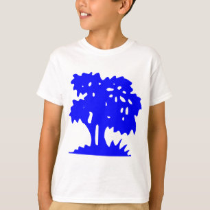 Camiseta Árvore de desenho - Azul