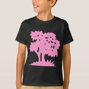 Camiseta Árvore de desenho - Rosa
