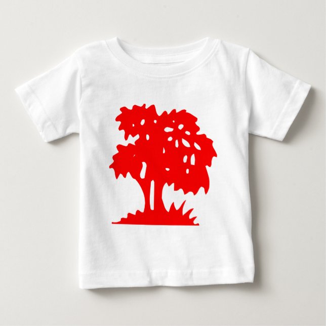 Camiseta Árvore de desenho - Vermelho (Frente)