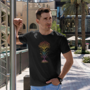 Camiseta Árvore de Dna Colorida