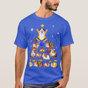 Camiseta Árvore de Enfeites de natal de Suíno Feliz Natal