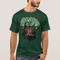 Árvore de fadas Arte verde amante fadas druidas