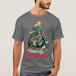 Camiseta Árvore de Gato de Natal Xmas Engraçado 1
