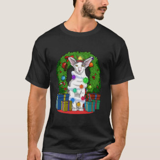 Camiseta Árvore de Gato Oriental Shorthair Natal Papai Noel