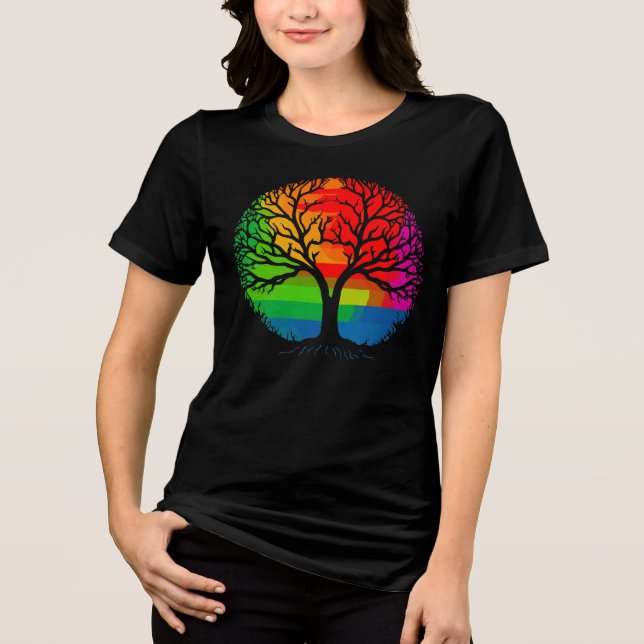 Camiseta Árvore de igualdade LGBTQ+ (Frente)
