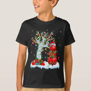 Camiseta Árvore de Iluminação de Natal Palhaço Snowman Cric