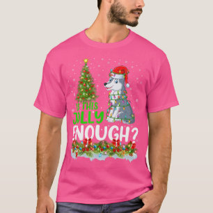 Camiseta Árvore De Iluminação Xmas É Esse Lobo Suficiente P