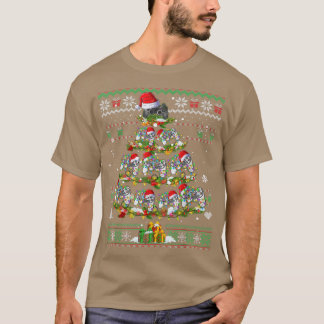 Camiseta Árvore de jogos natalinos Fofo vetusto Jogo Amor
