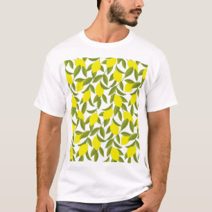 Camiseta Árvore de Limão: Padrão Amarelo de Citros Sem Cost