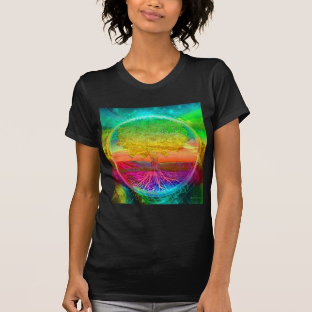 Camiseta Árvore de milagre da vida (Frente)