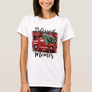 Camiseta Árvore de Natais vintages de Caminhão Vermelho dos