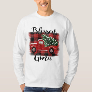 Camiseta Árvore de Natais vintages de Caminhão Vermelho Gma