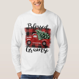 Camiseta Árvore de Natais vintages Vermelhos Gramsi