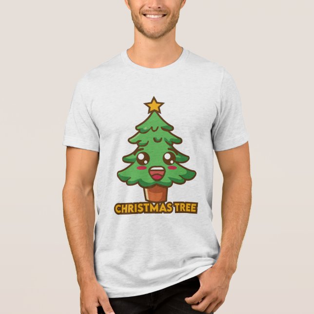 Camiseta árvore de Natal (Frente)