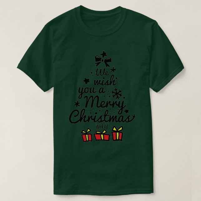Camiseta árvore de natal (Frente do Design)