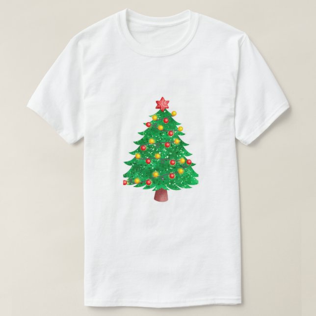Camiseta árvore de natal (Frente do Design)
