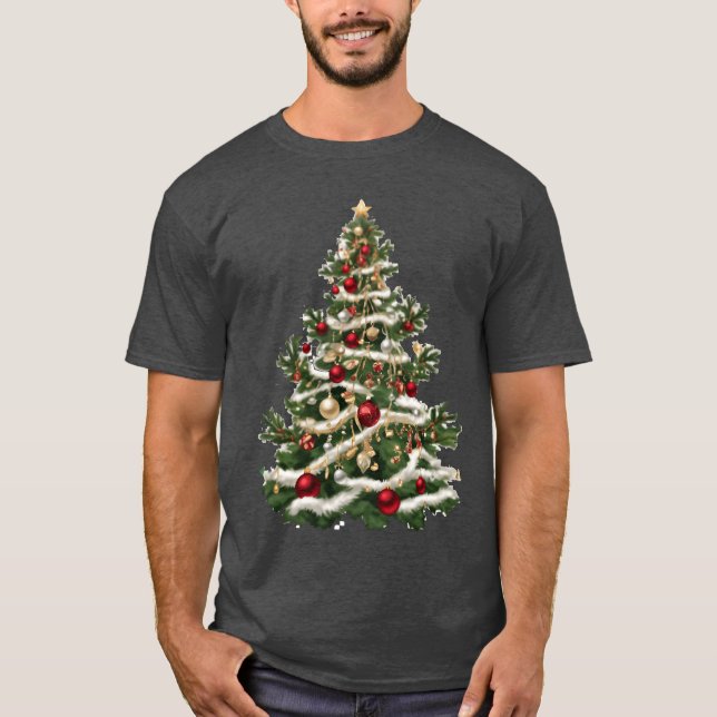 Camiseta Árvore de Natal3 retrô (Frente)