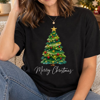 Camiseta Árvore de Natal Alegre