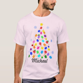 Camiseta Árvore de Natal Autismo