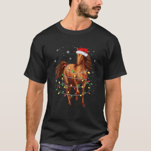 Camiseta Árvore de Natal Bonita Luz de Natal Engraçada Xm