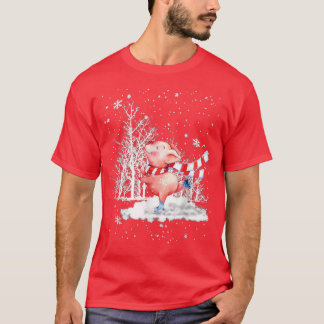 Camiseta Árvore De Natal Bonita Na Feliz De Neve Pigmas