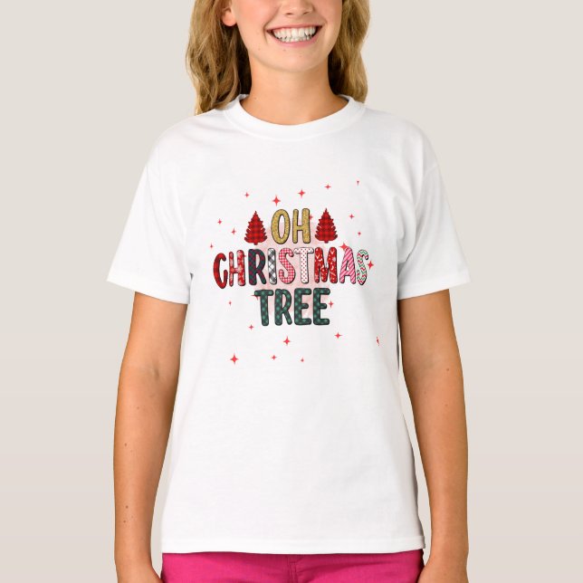 Camiseta Árvore de Natal Bonita OH (Frente)