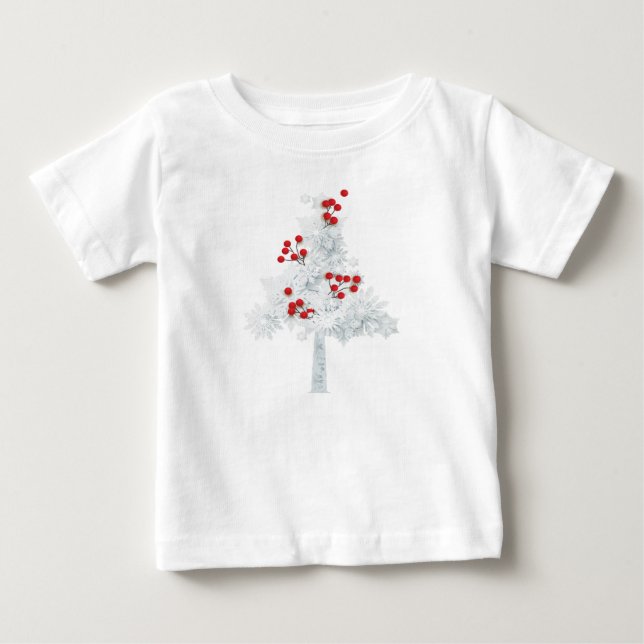 Camiseta Árvore de Natal Branca (Frente)
