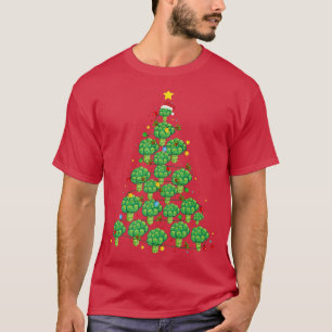 Camiseta Árvore de Natal Broccoli Funny Broccoli Lover Xmas
