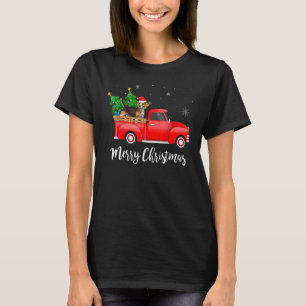 Camiseta Árvore de Natal Caminhão Vermelho Beagle Xmas Cach