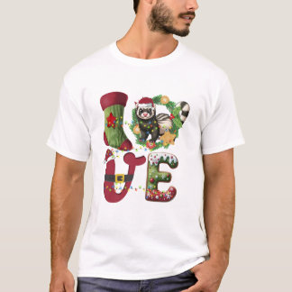 Camiseta Árvore de Natal com Chapéu de Papai Noel