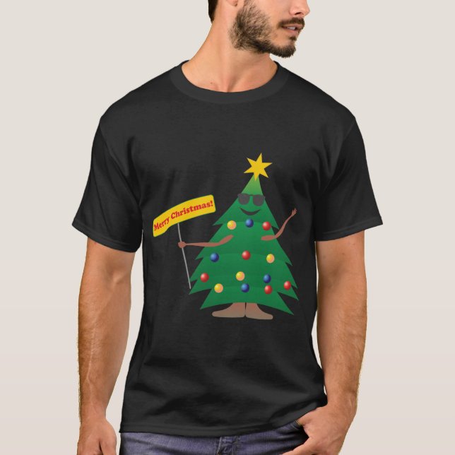 Camiseta Árvore de Natal com Sinal (Frente)