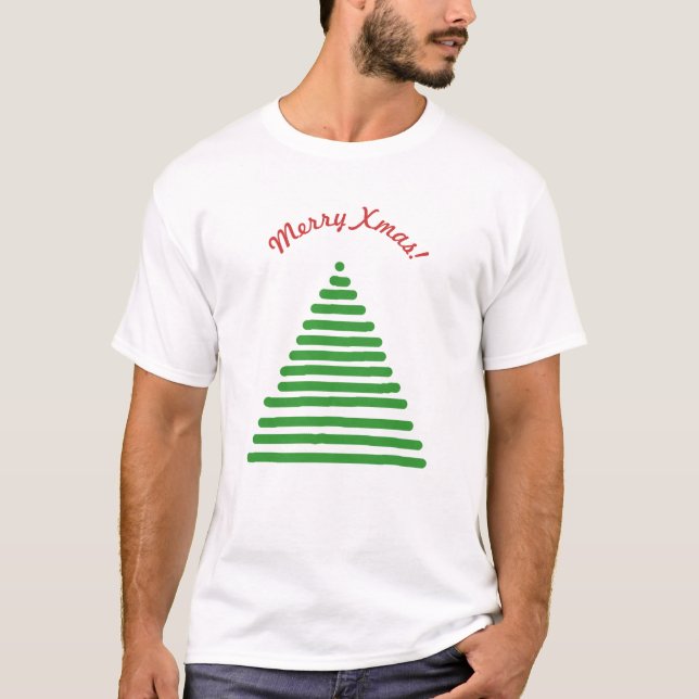 Camiseta - Árvore de Natal com texto gravado (Frente)