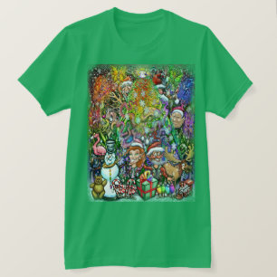 Camiseta Árvore de Natal com Trimmalidades
