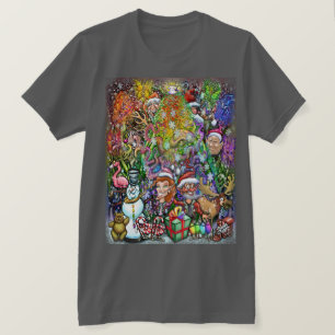 Camiseta Árvore de Natal com Trimmalidades