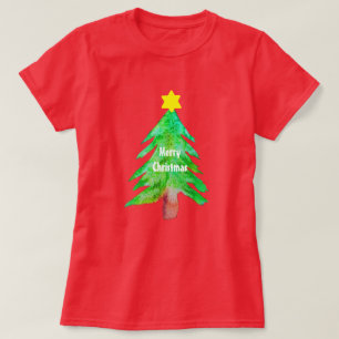 Camiseta Árvore de Natal - cores modernas fundas