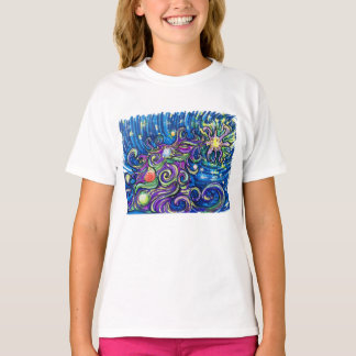 Camiseta Árvore de Natal Cósmica