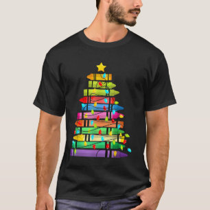 Camiseta Árvore de Natal Crayons Luzes de Natal Família Pij