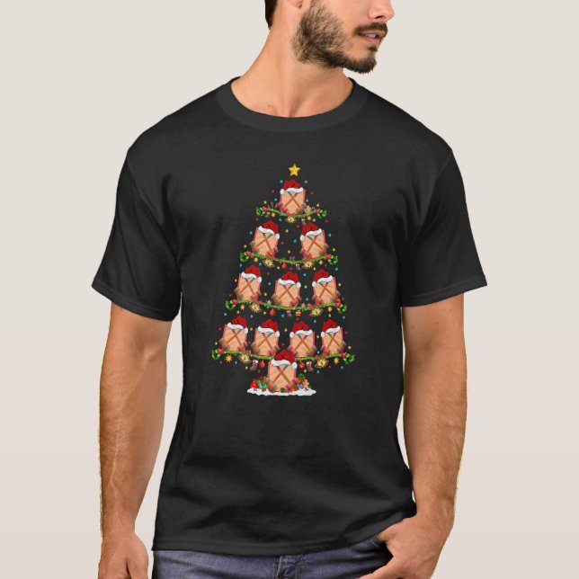 Camiseta Árvore de Natal Croquet Sports Xmas Papais noeis C (Frente)
