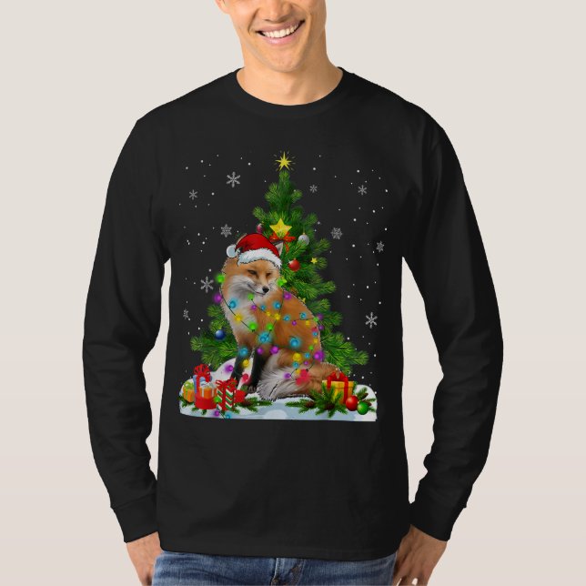 Camiseta Árvore de Natal da Fox Engraçada (Frente)