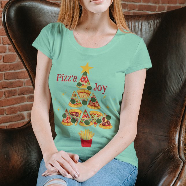 Camiseta Árvore de Natal da Pizz'a Joy Pizza (Criador carregado)