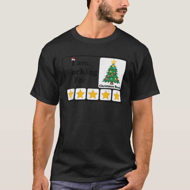 Camiseta Árvore de Natal de 5 estrelas (Frente)