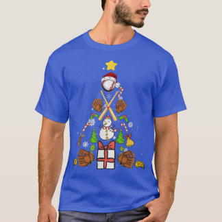 Camiseta Árvore de Natal de Baseball