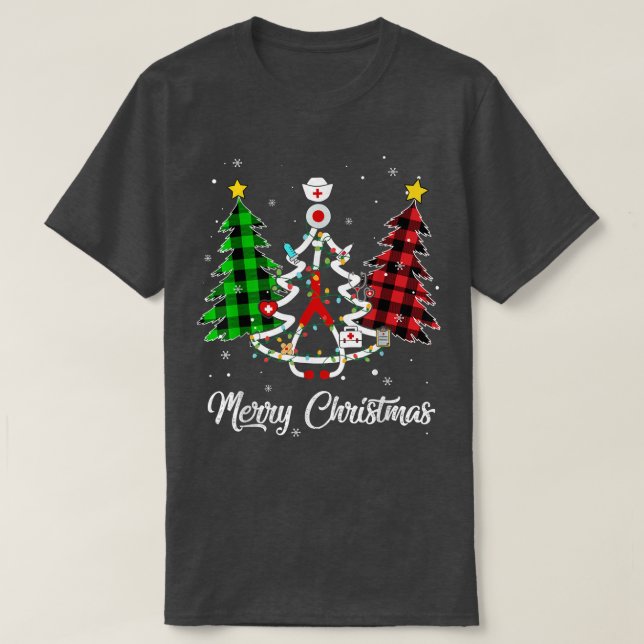 Camiseta Árvore de Natal de Buffalo (Frente do Design)