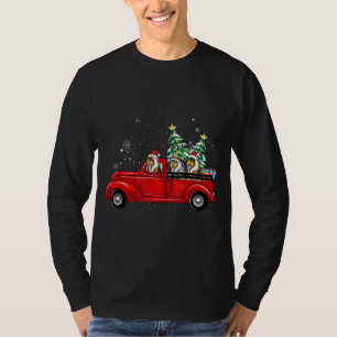 Camiseta Árvore de Natal de Caminhão do Xmas para Condução 