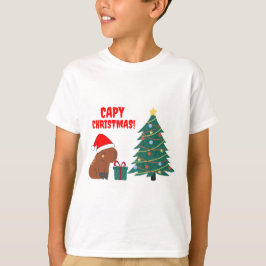 Camiseta Árvore de Natal de Capybara