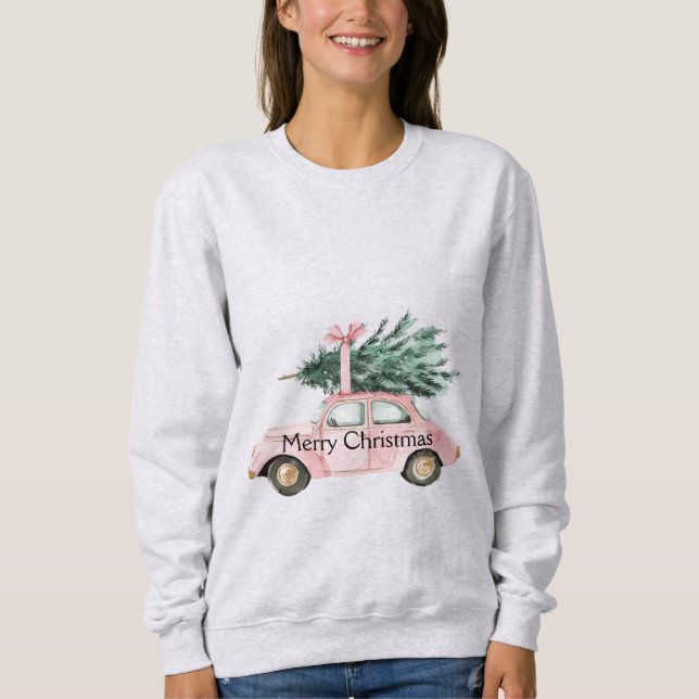 Camiseta Árvore de Natal de Carro (Frente)